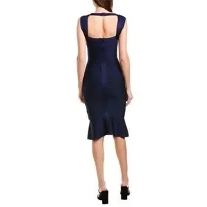 herve leger sweetheart flare dress TEXTURED LUREX SWEETHEART GOWN – HERVÉ LÉGER main image 1